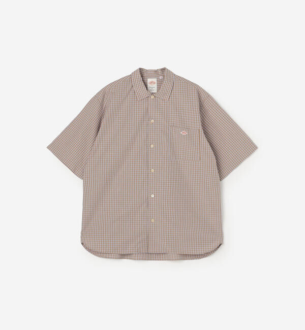 DANTON「DANTON | コットンポプリン 半袖ワークシャツ PLAID MEN」|シャツ・ブラウス|