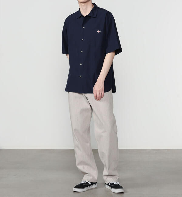 DANTON「DANTON | コットンポプリン 半袖ワークシャツ SOLID MEN」|シャツ・ブラウス|