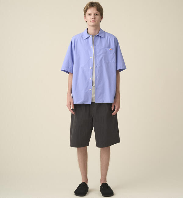 DANTON「DANTON | コットンポプリン 半袖ワークシャツ SOLID MEN」|シャツ・ブラウス|