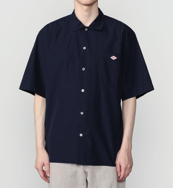 DANTON「DANTON | コットンポプリン 半袖ワークシャツ SOLID MEN」|シャツ・ブラウス|