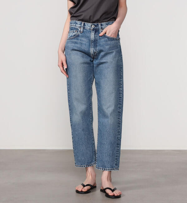  「orSlow | SHORT LENGTH 105 90'S DENIM MID USED WOMEN」|デニム|