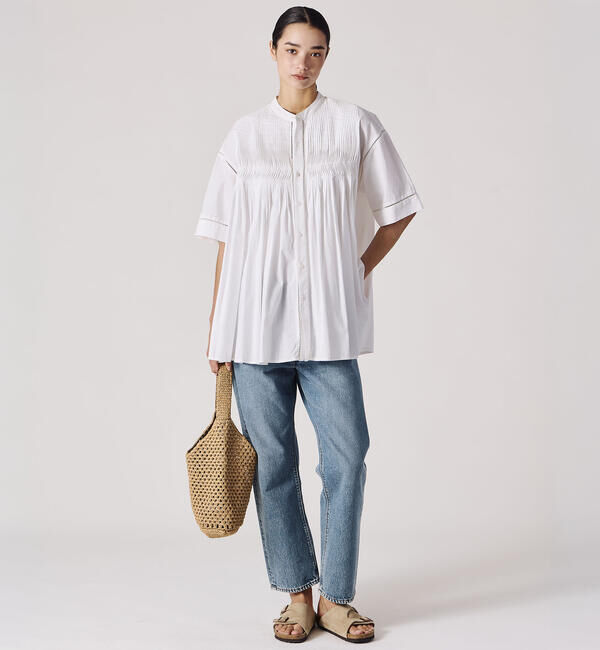  「orSlow | SHORT LENGTH 105 90'S DENIM MID USED WOMEN」|デニム|