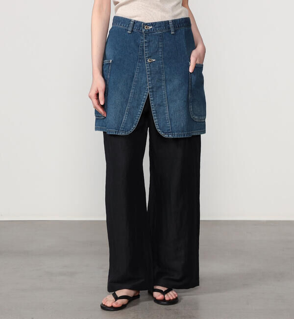  「orSlow | デニム オーバーラップスカート WOMEN」|その他|