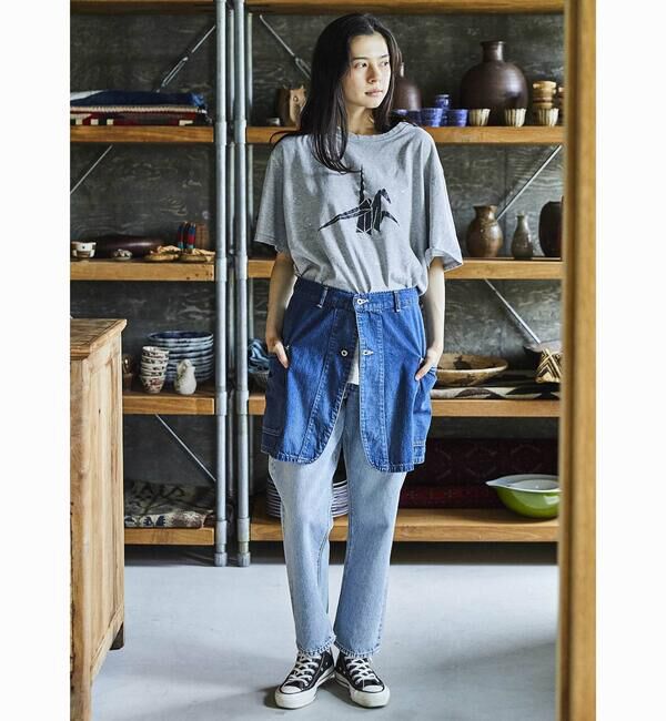  「orSlow | デニム オーバーラップスカート WOMEN」|その他|