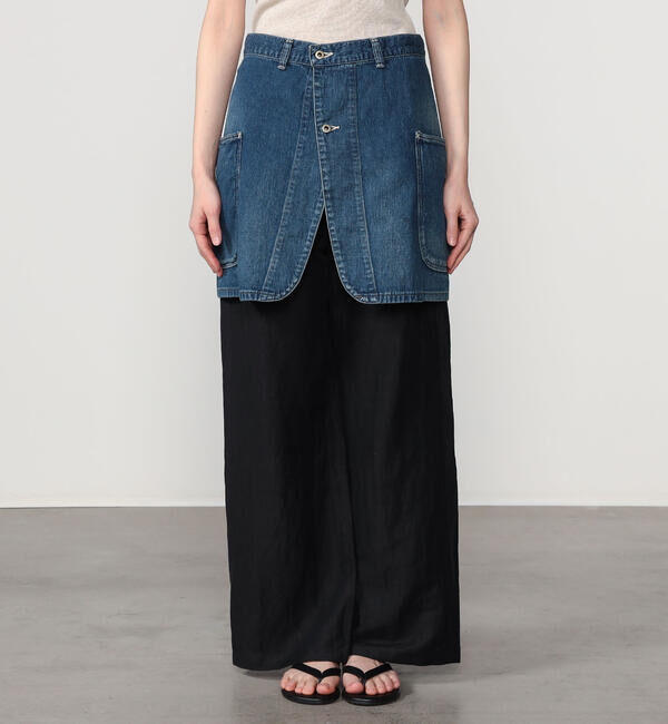  「orSlow | デニム オーバーラップスカート WOMEN」|その他|
