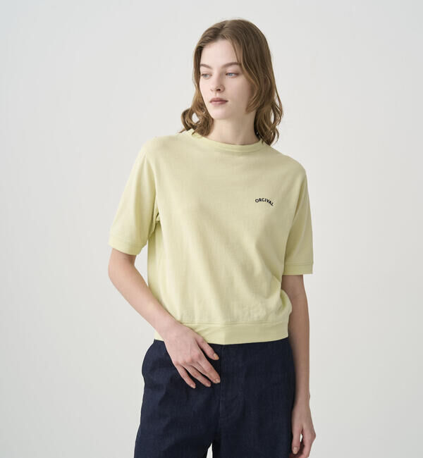 ORCIVAL「ORCIVAL | シースルー クルーネックショートスリーブプルオーバー WOMEN」|Tシャツ・カットソー|YELLOW系1
