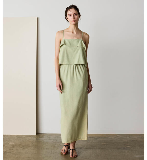  「WALANCE | シルクネップ ロングスカート WOMEN」|スカート|