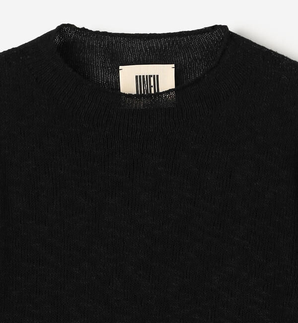 UNFIL「UNFIL | コットンシルク スラブヤーン ボトルネックプルオーバー WOMEN」|ニット・セーター|