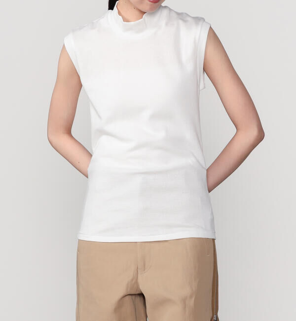  「ANATOMICA | モックネック スリーブレスTシャツ WOMEN」|Tシャツ・カットソー|