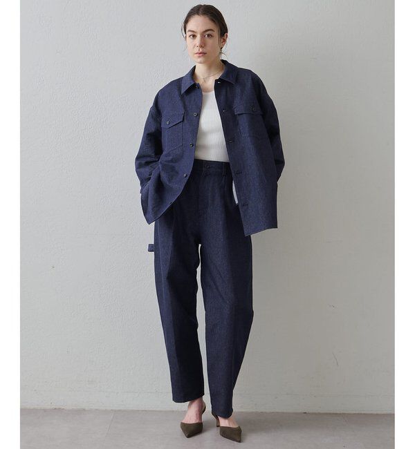 Drawing Numbers「【Drawing Numbers】コットンリネンデニムシャツ」|シャツ・ブラウス|