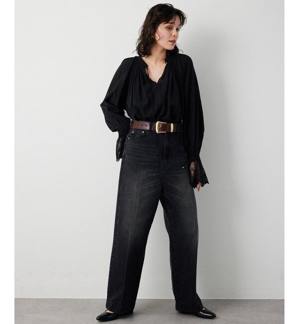  「コットンレースブラウス」|シャツ・ブラウス|