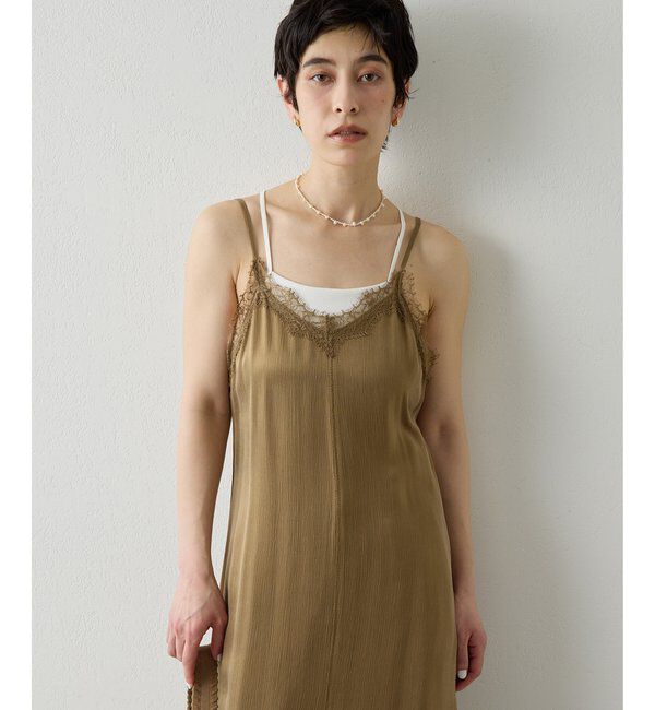 THE PAUSE「【THE PAUSE】レーストリムキャミワンピース」|ワンピース|