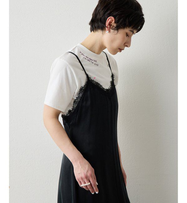 THE PAUSE「【THE PAUSE】レーストリムキャミワンピース」|ワンピース|