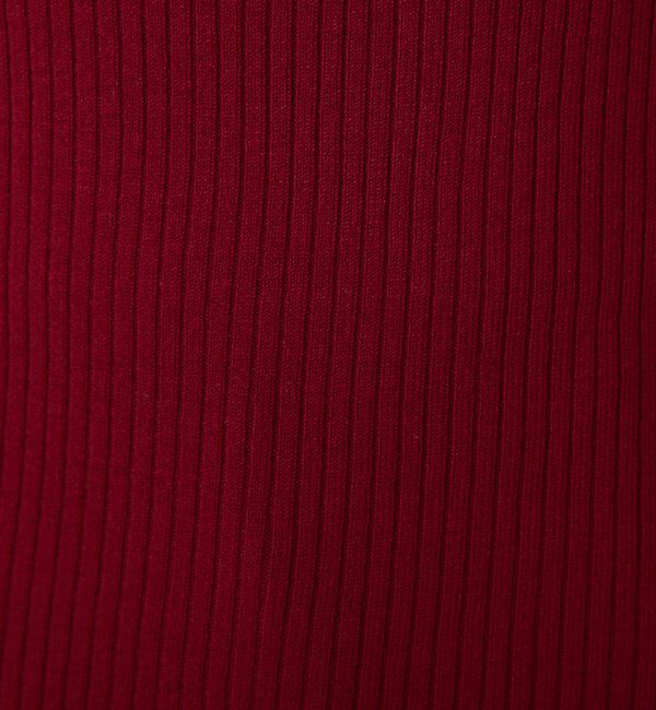  「デザインネックリブニット」|ニット・セーター|