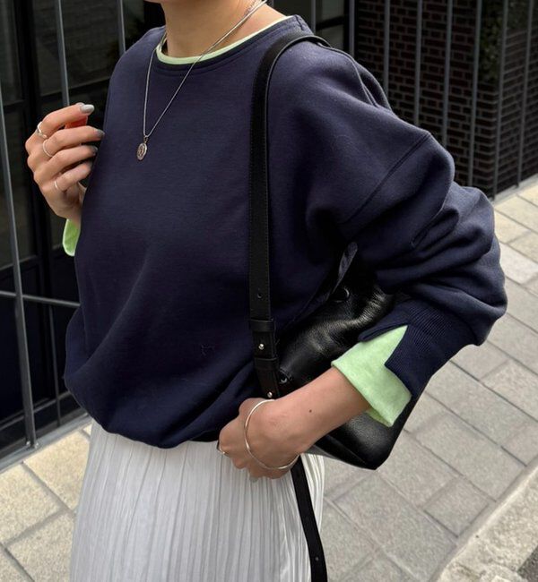  「【インフルエンサー@asamin企画】レイヤード風スウェット」|Tシャツ・カットソー|