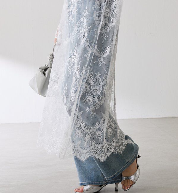  「【Nuel/ヌエル】 レースレイヤードワンピース」|ワンピース|