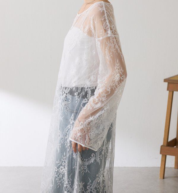  「【Nuel/ヌエル】 レースレイヤードワンピース」|ワンピース|