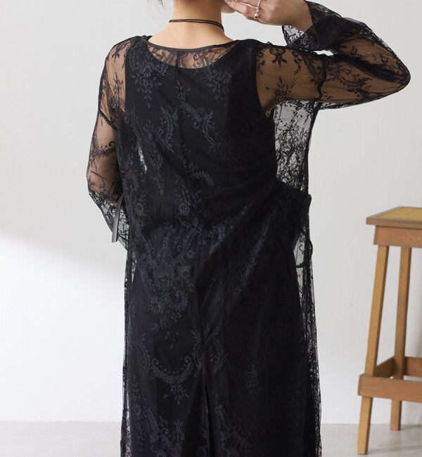  「【Nuel/ヌエル】 レースレイヤードワンピース」|ワンピース|