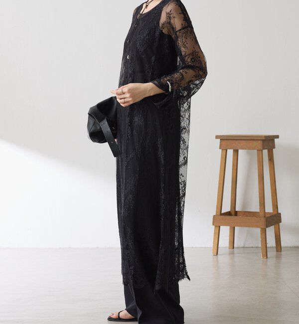  「【Nuel/ヌエル】 レースレイヤードワンピース」|ワンピース|