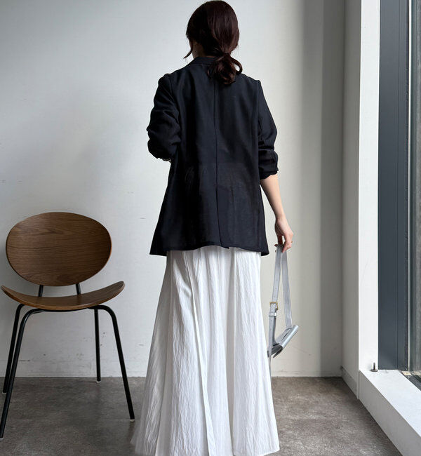  「【ウォッシャブル】シアーダブルジャケット」|テーラードジャケット|