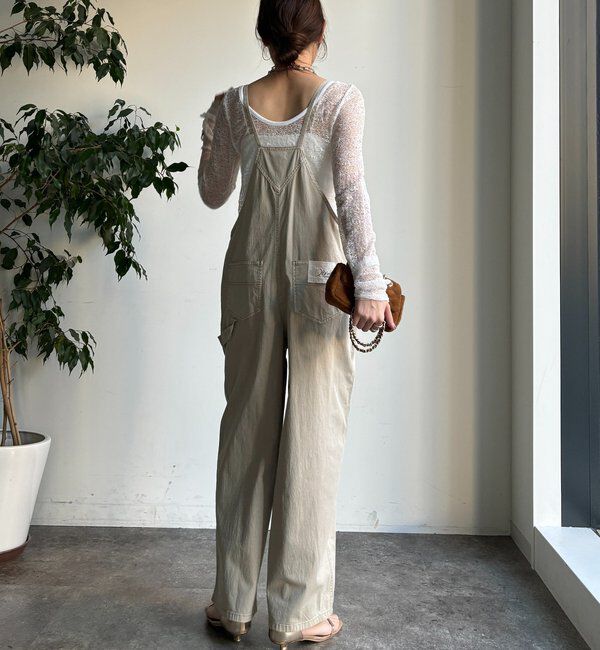  「ストレッチツイルピグメント加工オールインワン」|ワンピース|