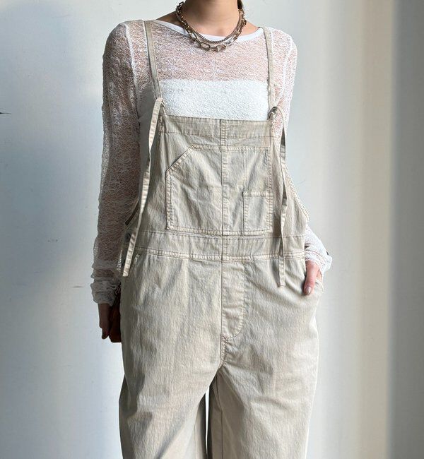  「ストレッチツイルピグメント加工オールインワン」|ワンピース|