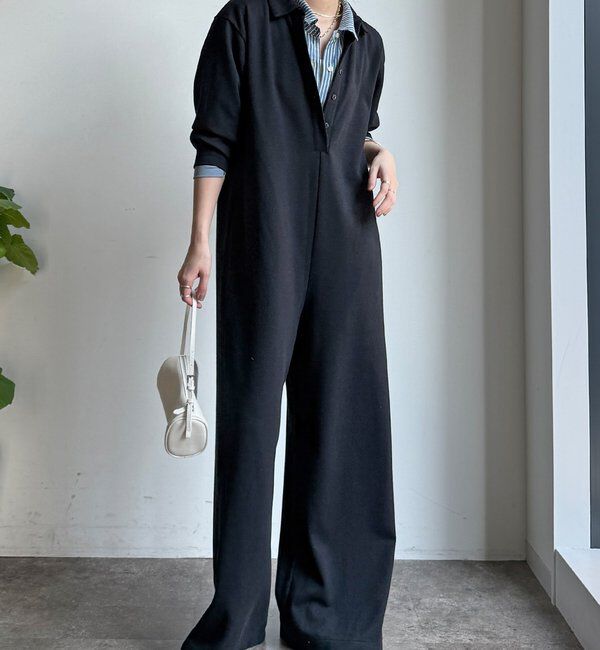  「ブークレージャンプスーツ」|ワンピース|ブラック