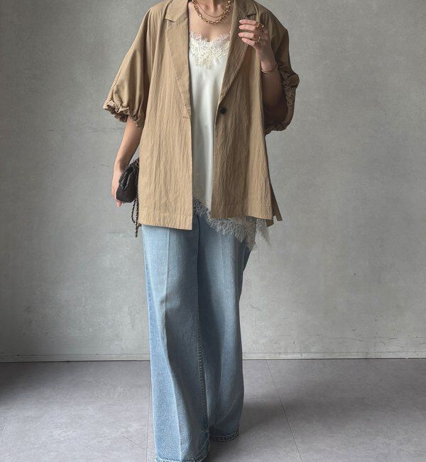  「【WEB限定】ポンチョテーラードジャケット」|テーラードジャケット|