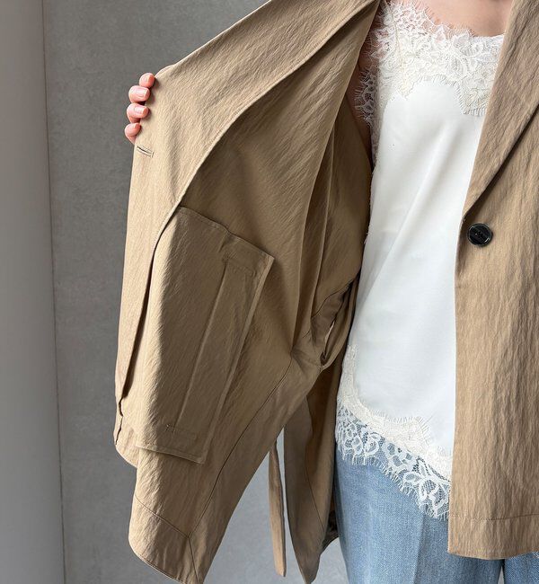  「【WEB限定】ポンチョテーラードジャケット」|テーラードジャケット|