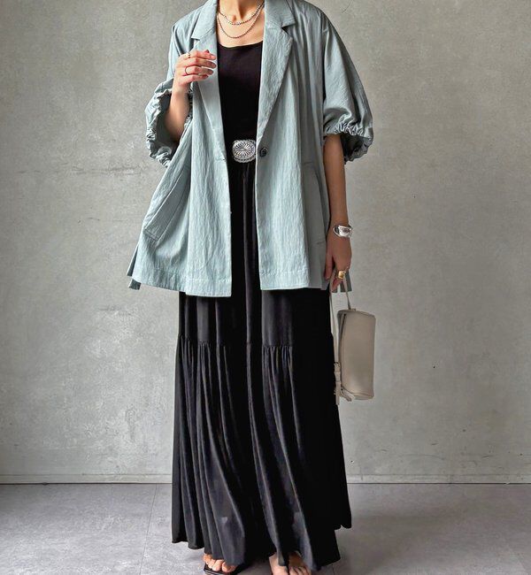  「【WEB限定】ポンチョテーラードジャケット」|テーラードジャケット|