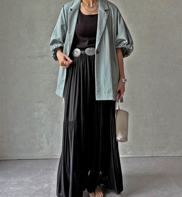  「【WEB限定】ポンチョテーラードジャケット」|テーラードジャケット|