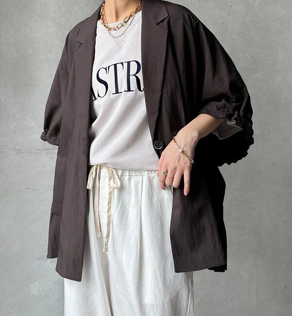  「【WEB限定】ポンチョテーラードジャケット」|テーラードジャケット|