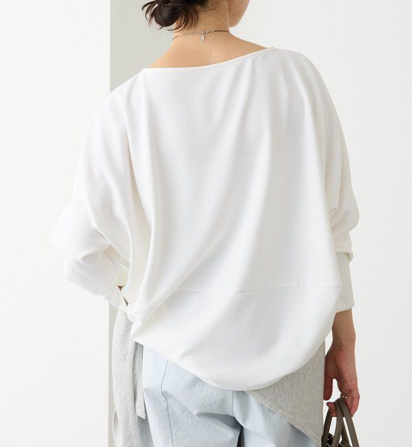  「【万能ブラウス】カットジョーゼットドルマンプルオーバー」|Tシャツ・カットソー|