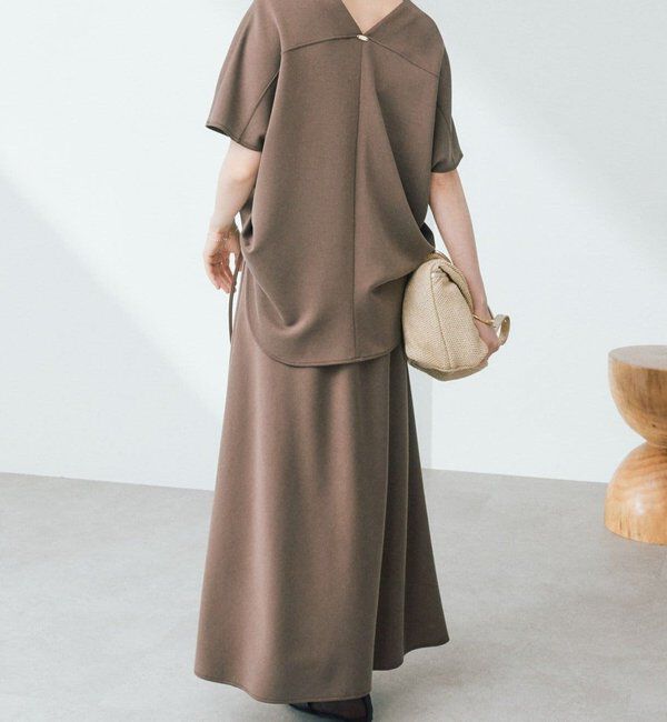  「予約【セットアップ着用可能/接触冷感機能付き】ドレーピーカットバイヤススカート」|スカート|