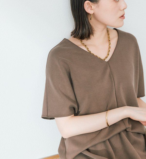 「予約【セットアップ着用可能/接触冷感機能付き】ドレーピーカットソー」|Tシャツ・カットソー|