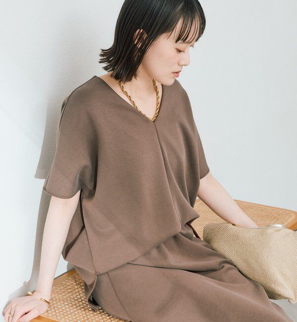  「予約【セットアップ着用可能/接触冷感機能付き】ドレーピーカットソー」|Tシャツ・カットソー|