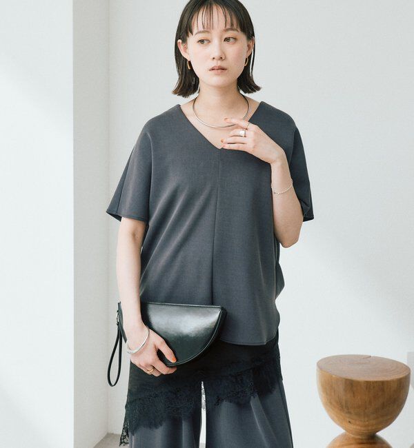  「予約【セットアップ着用可能/接触冷感機能付き】ドレーピーカットソー」|Tシャツ・カットソー|