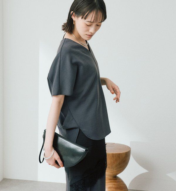  「予約【セットアップ着用可能/接触冷感機能付き】ドレーピーカットソー」|Tシャツ・カットソー|