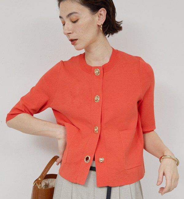  「オーバルボタンカーディガン」|ニット・セーター|