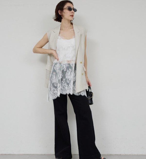  「コードレースキャミチュニック」|シャツ・ブラウス|