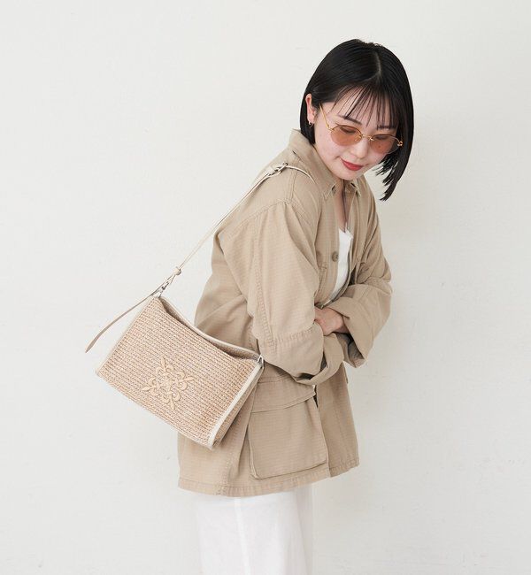  「ナイロンラフィアショルダーバッグ」|ショルダー・メッセンジャー|