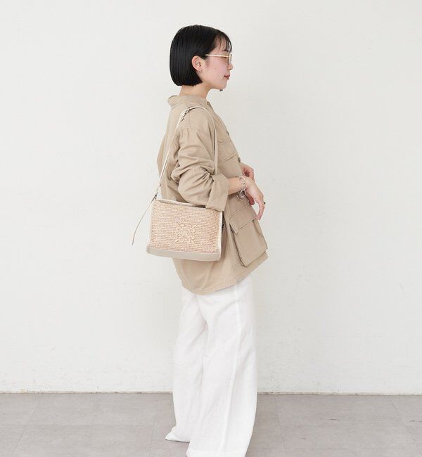  「ナイロンラフィアショルダーバッグ」|ショルダー・メッセンジャー|