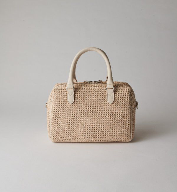  「ナイロンラフィアミニボストンバッグ」|ボストンバッグ|