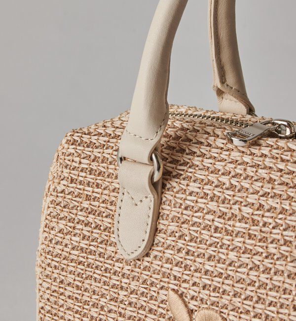  「ナイロンラフィアミニボストンバッグ」|ボストンバッグ|