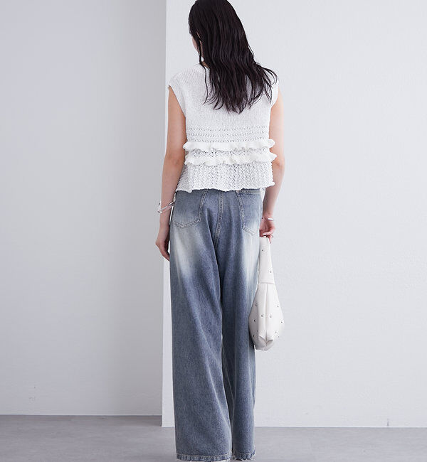  「フリルニットベスト」|ニット・セーター|