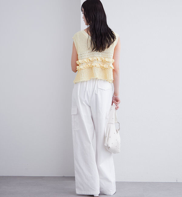  「フリルニットベスト」|ニット・セーター|