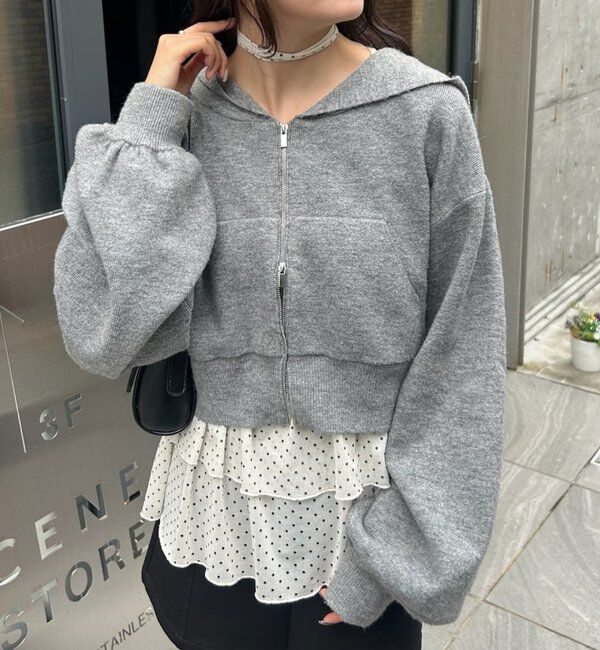  「ドットティアードプルオーバー」|Tシャツ・カットソー|