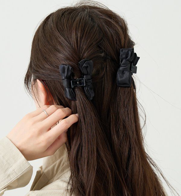  「サテンリボンヘアクリップ」|その他|