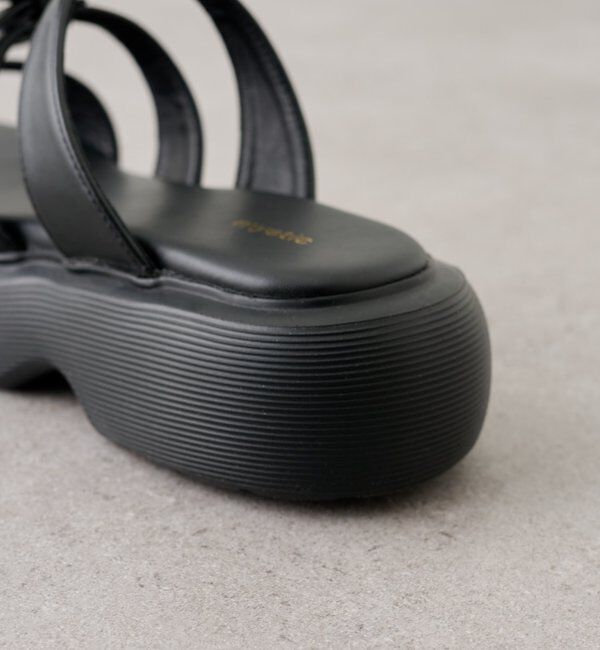  「ボリュームソール リボンサンダル」|サンダル|