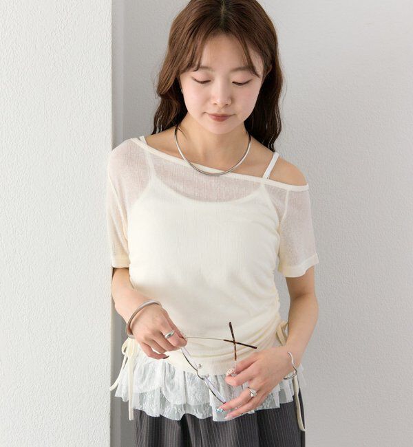  「ティアードキャミSETトップス」|Tシャツ・カットソー|